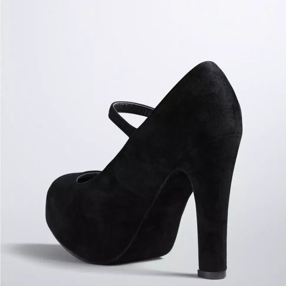 Torrid Faux Suede Mary Jane Heels (Wide Width) - Picture 2 of 8